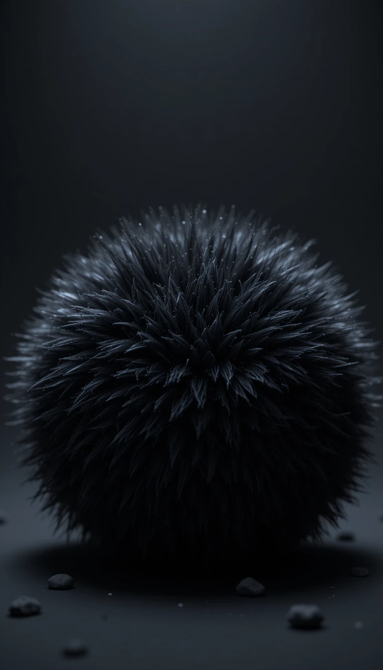 Misterioso volto 3D di gatto nero che brilla nel buio