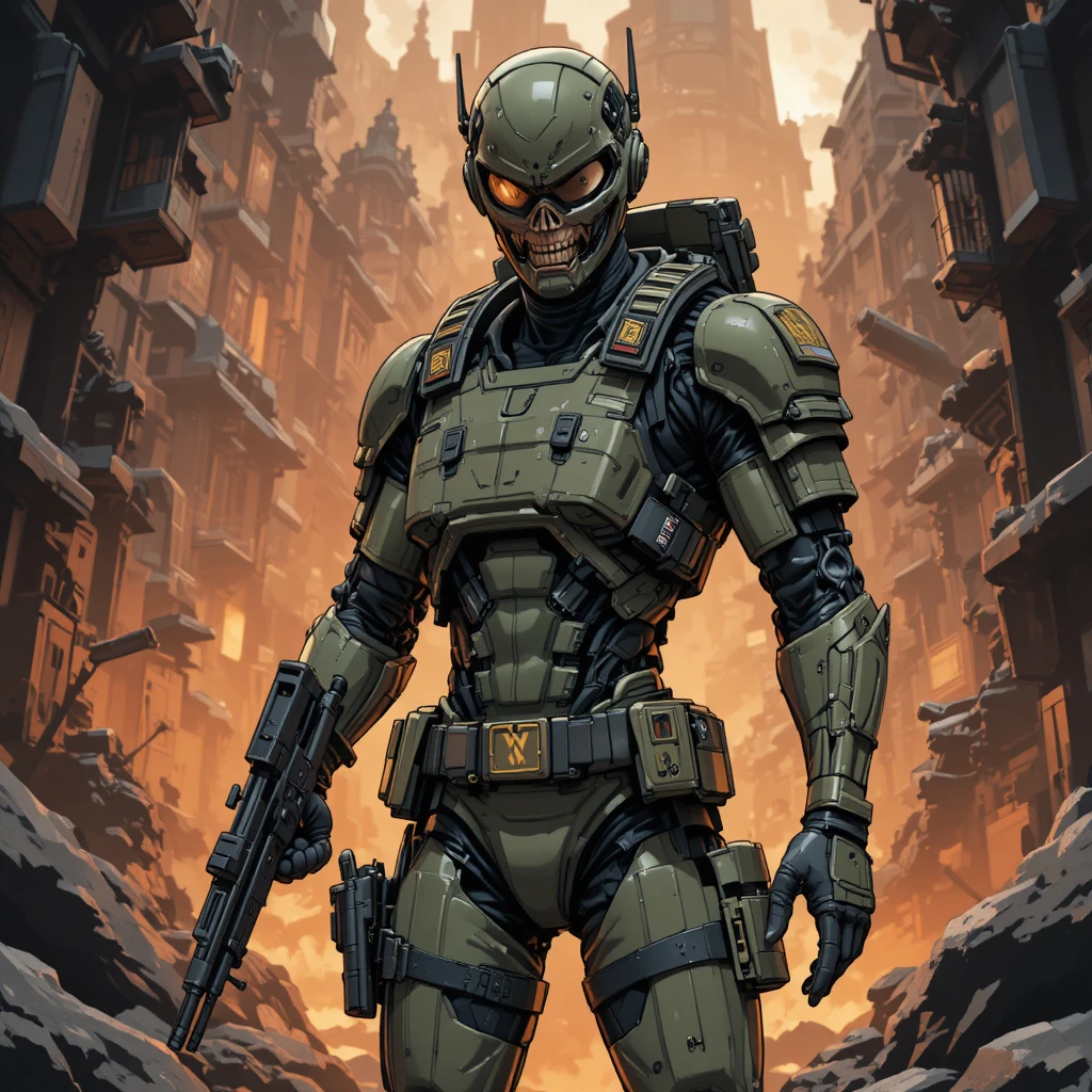 Guerrero mercenario cazador de anime de un imperio distante