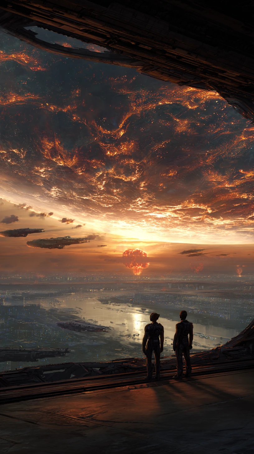 Aliens Watch Nuclear Devastation Across Ruined Earth