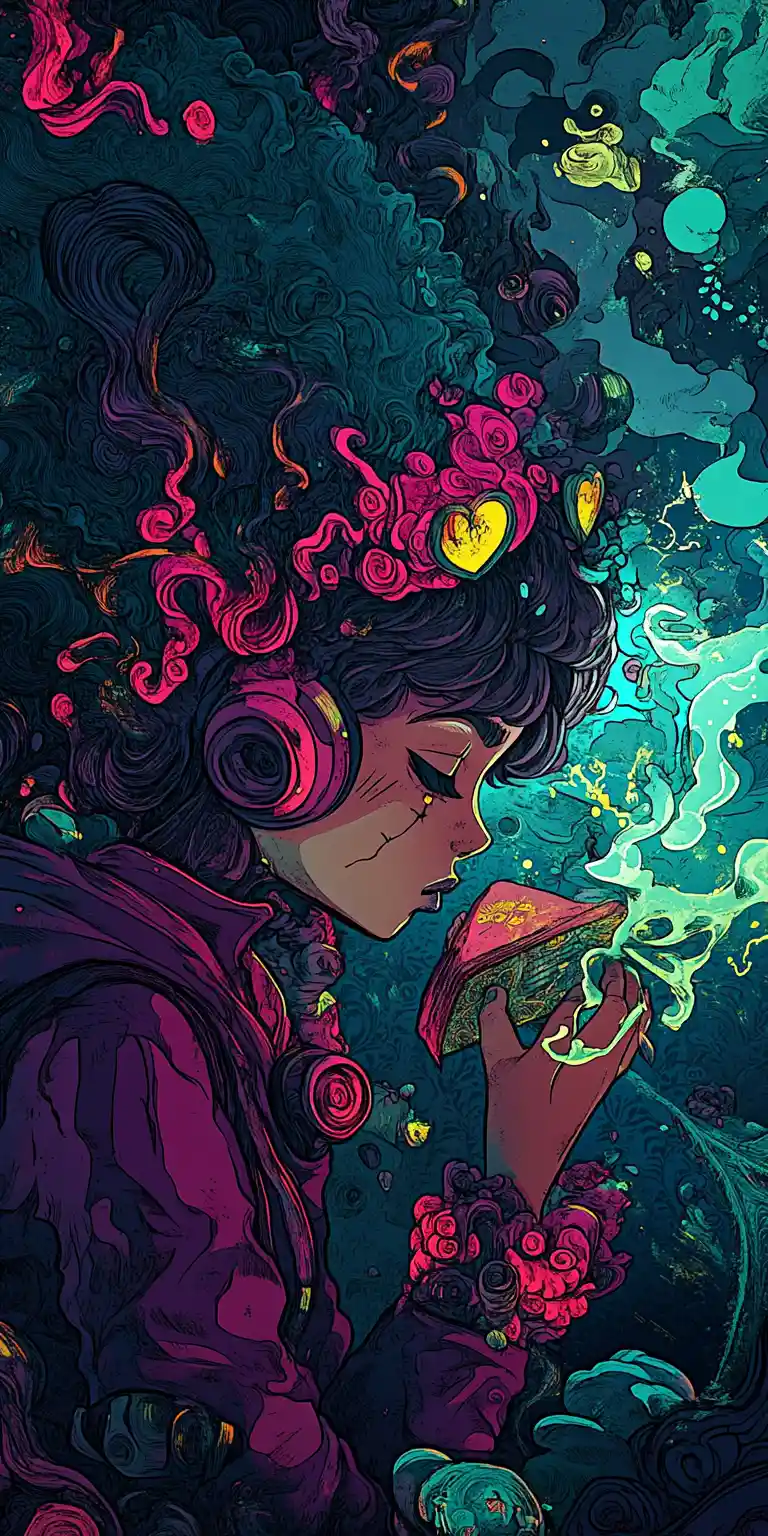 Dark foreboding colors and wicked daydream inspired art
