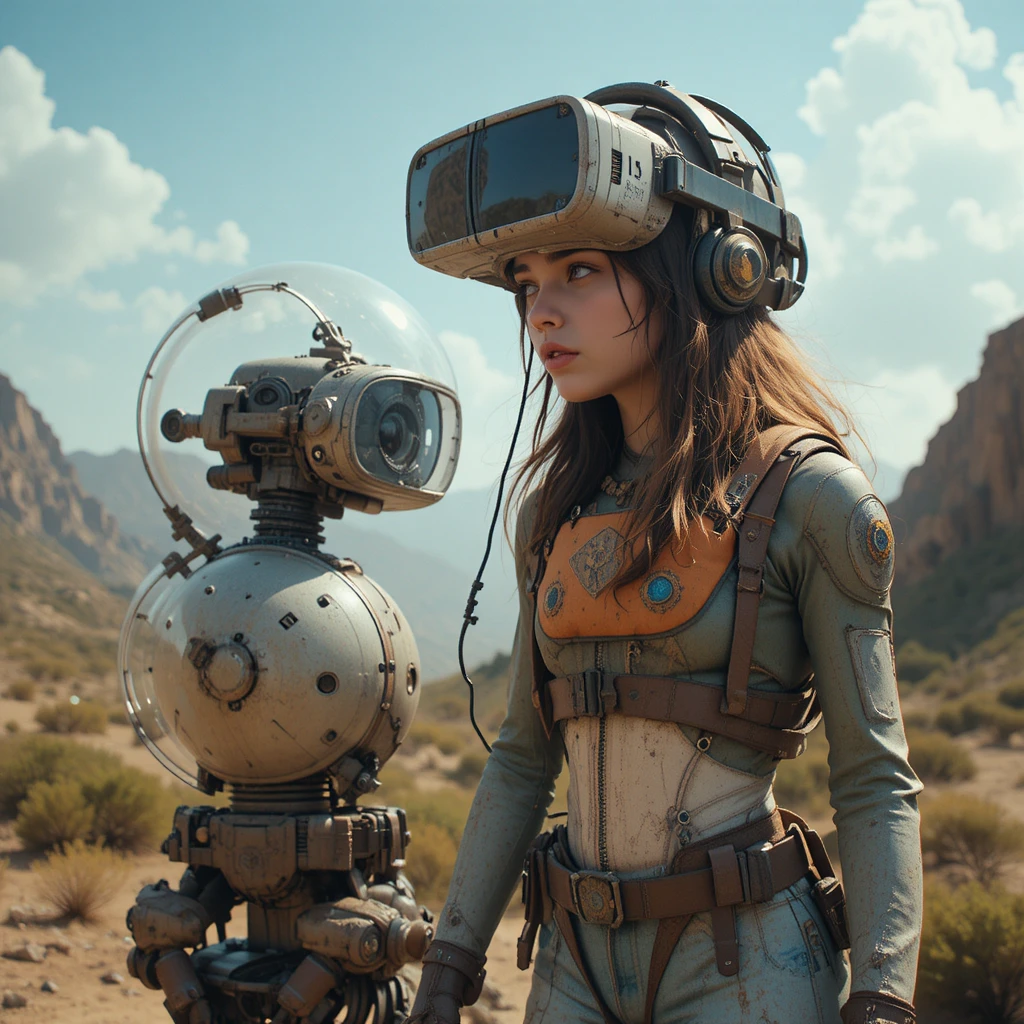 Teenage girl and robot journey through ruined west coast