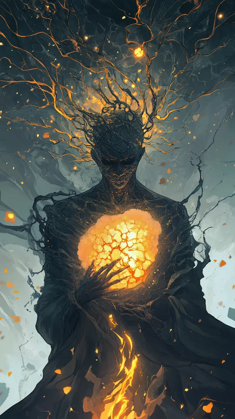 A gentle dreamer transformed into a cold relentless judge