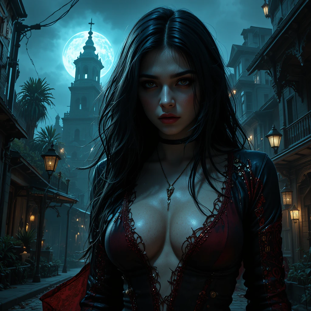 Clanes de vampiros chocan en un oscuro paisaje urbano moderno