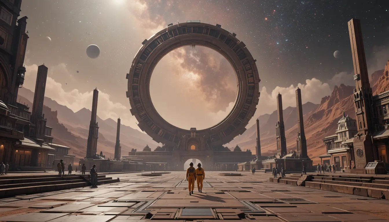 巨型科幻陸行艦穿越火星平原