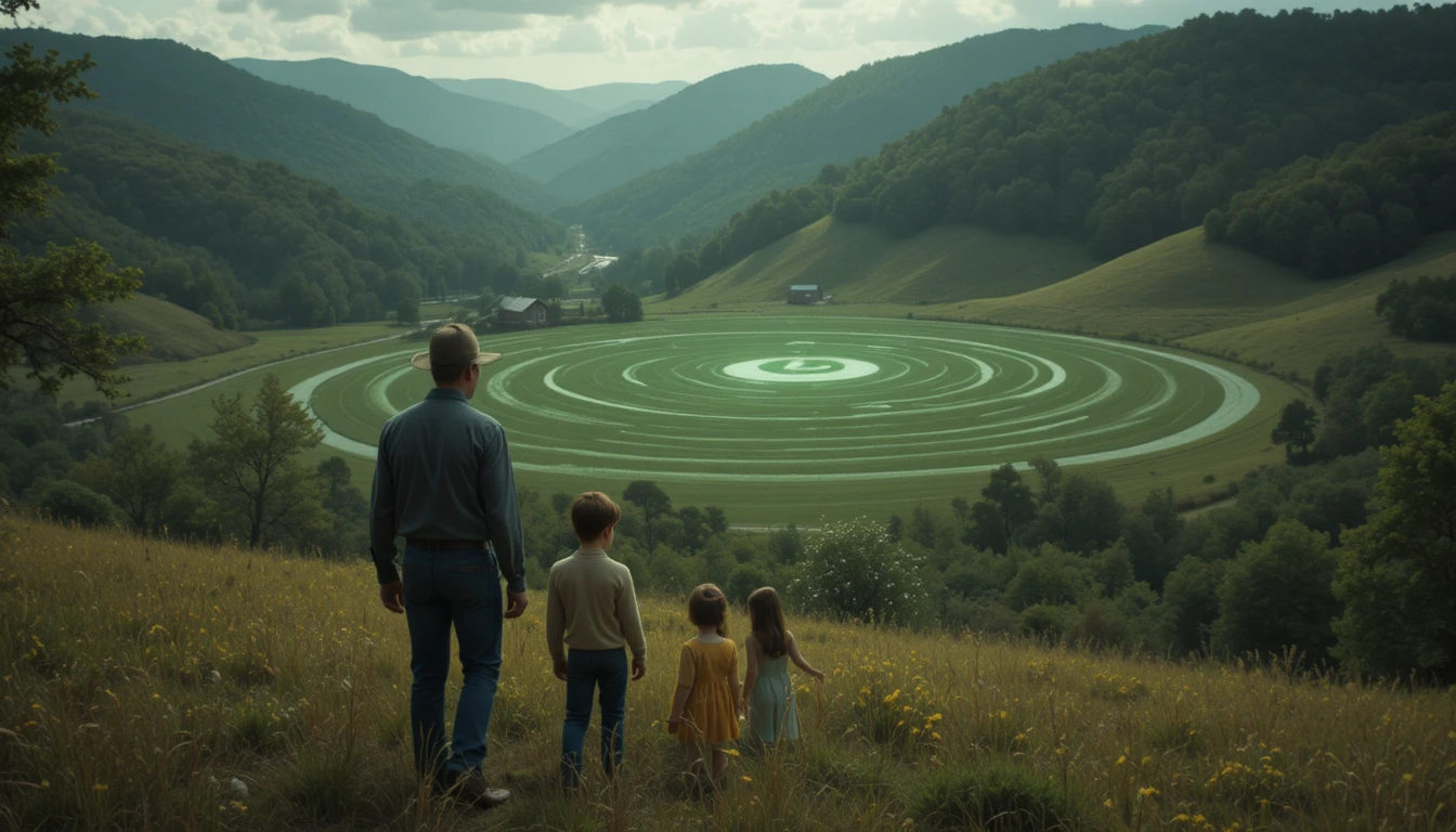 Family on a remote California farm facing eerie crop circles