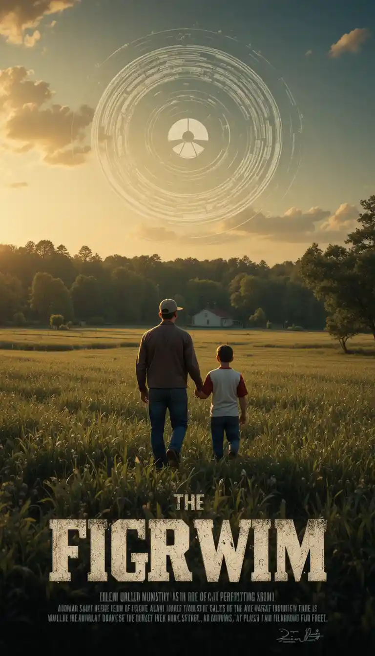 Grieving father with children on a quiet Pennsylvania farm