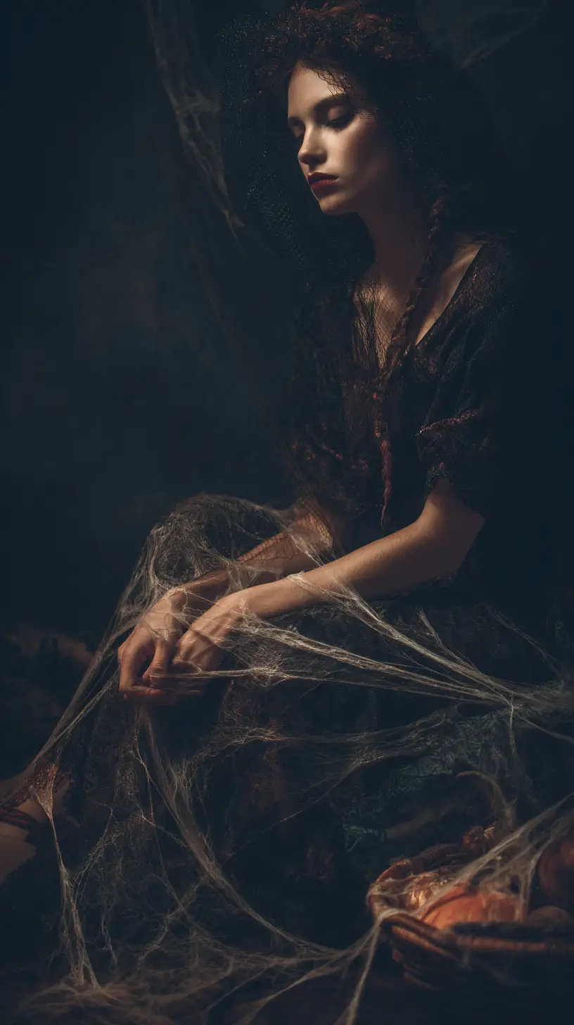 Angry witch trapped in a tangled web of failed magic