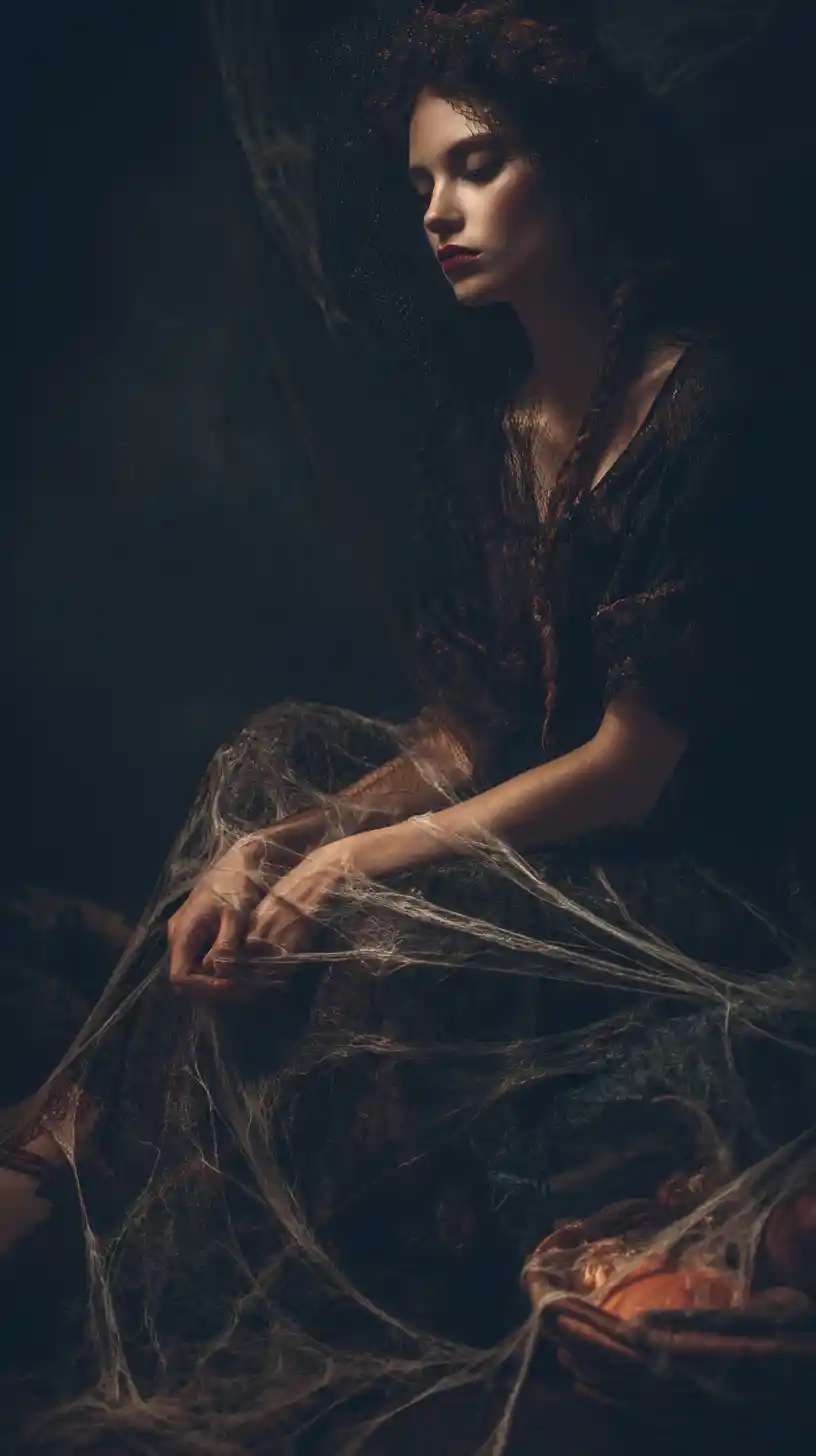 Angry witch trapped in a tangled web of failed magic