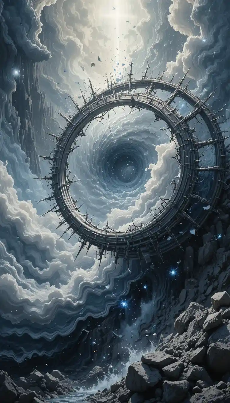 Primal cosmic singularity suspended in abstract cosmic space