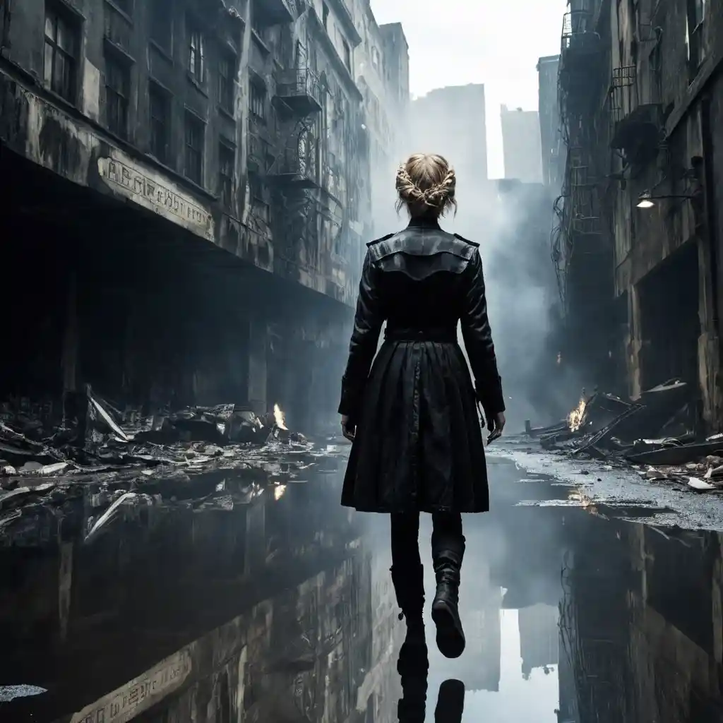 Roaring war machine between two collapsing worlds