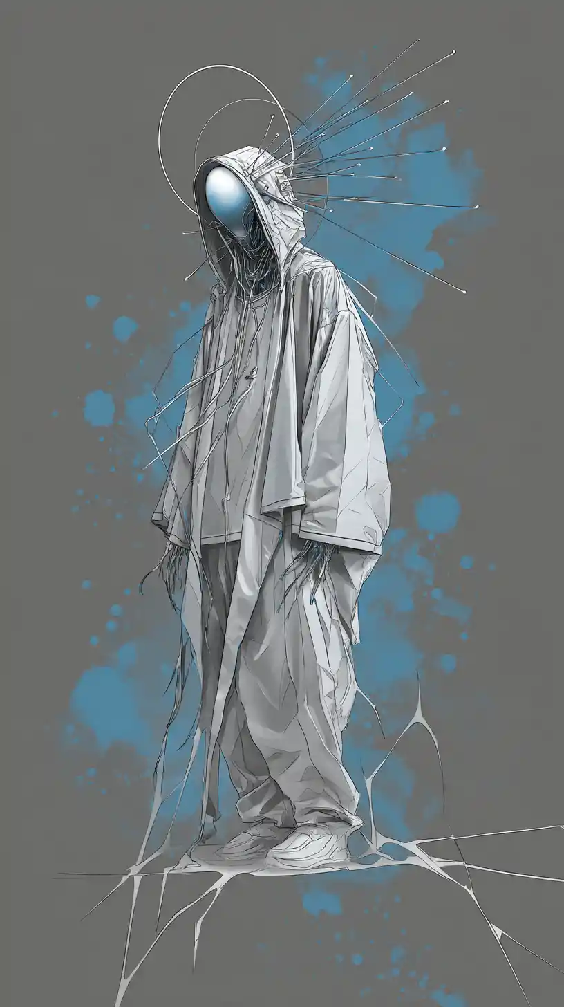 Graffiti character concept sketch for streetwear brand design