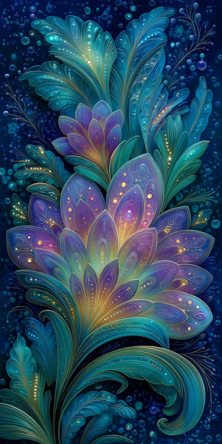Motif géométrique zentangle coloré avec symétrie kaléidoscopique