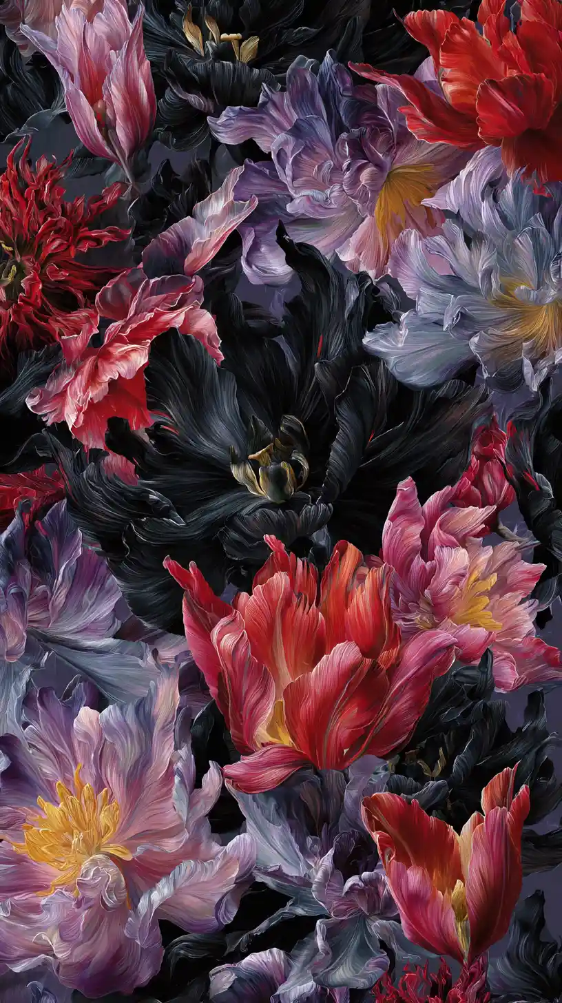 夢幻色彩中的超現實暗黑花園