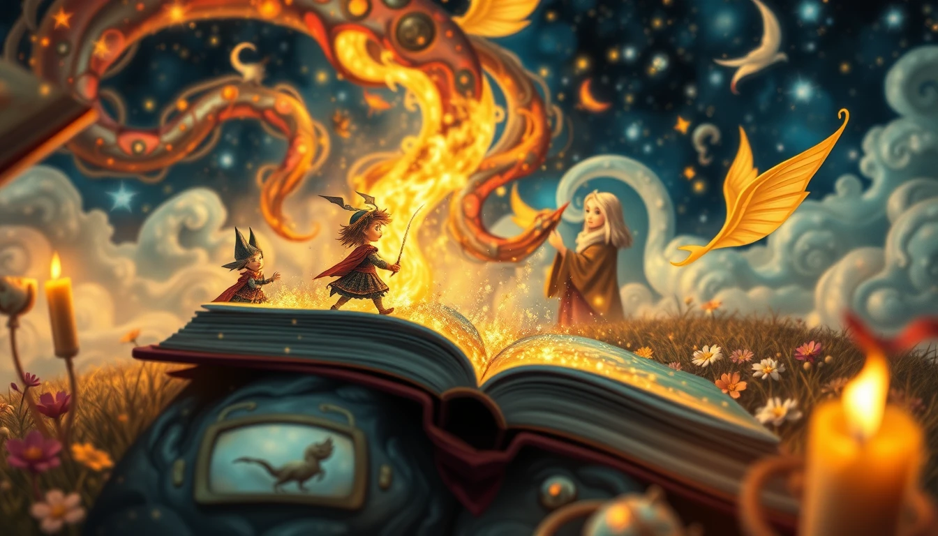 Close up fantasy creature in a peaceful magical world