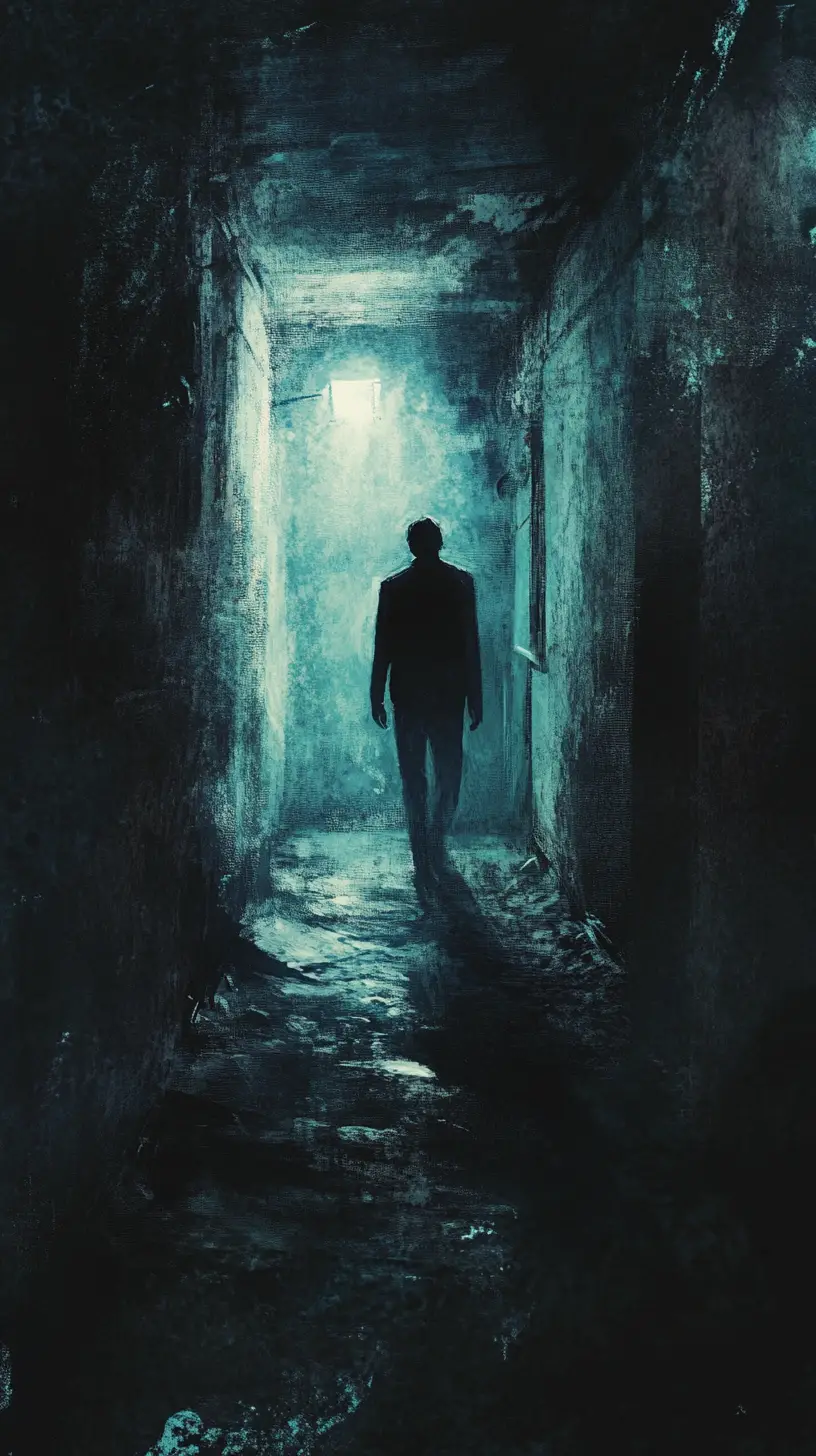 Troubled inner world shaped by four confining walls