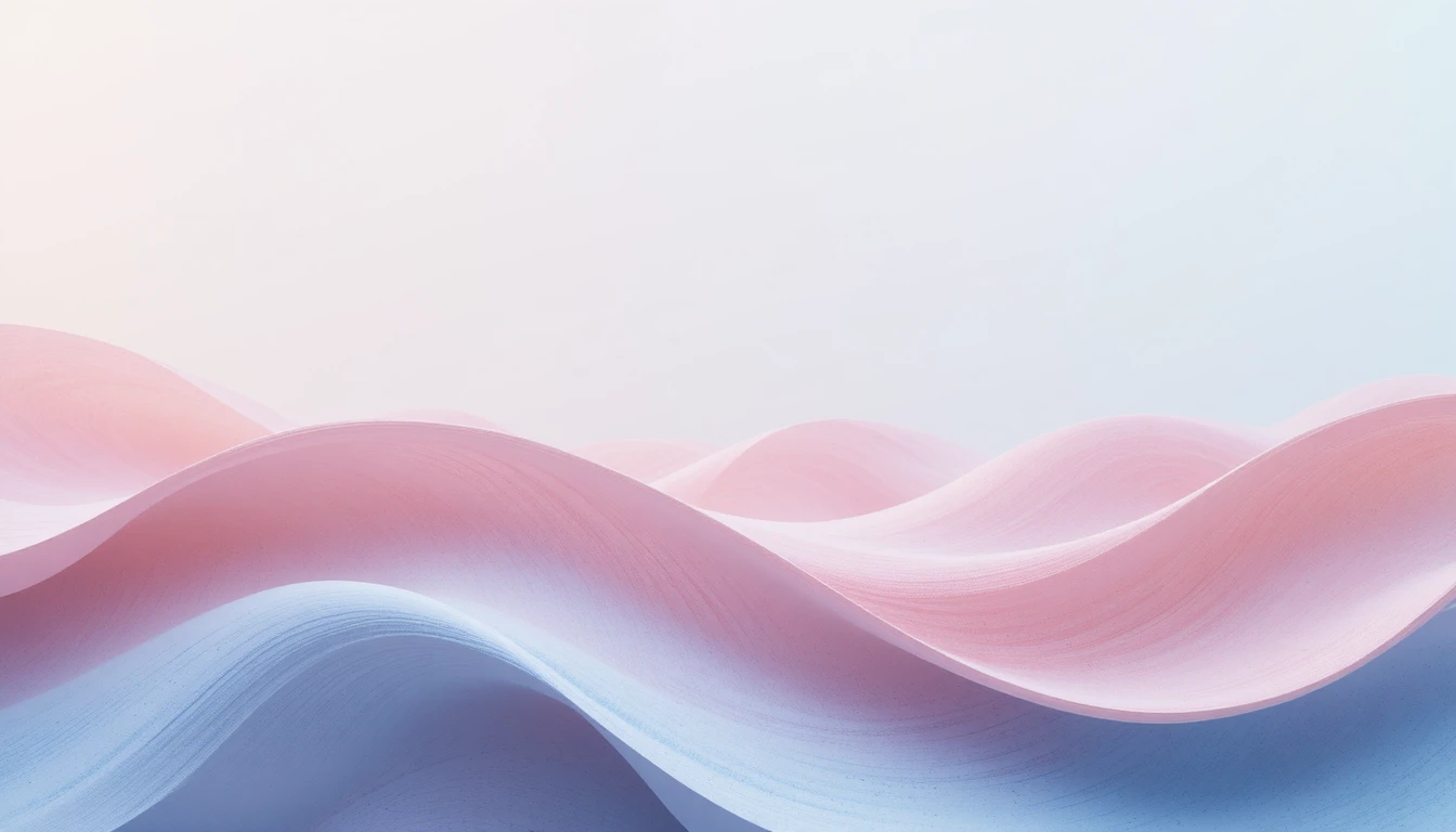Minimale abstrakte Pastellwellen auf sauberem Hintergrund