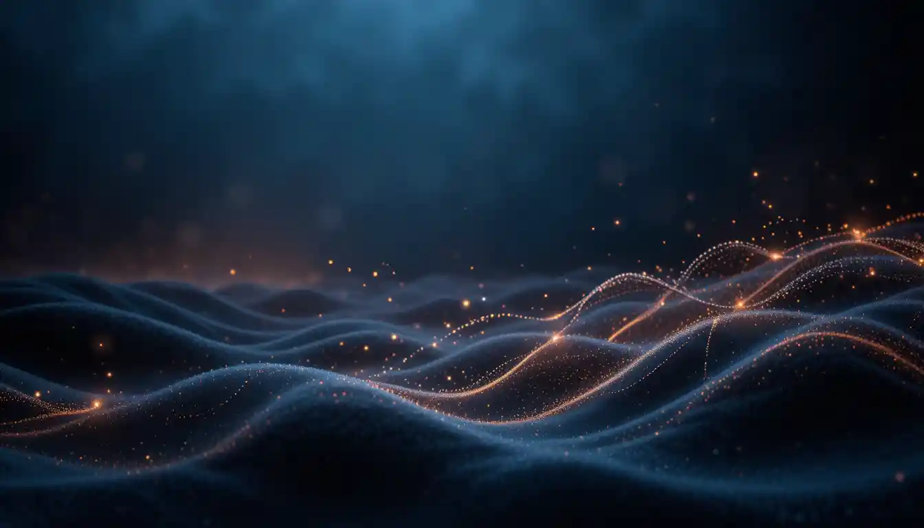 Geopolitical abstract background with dark waves and glowing lines