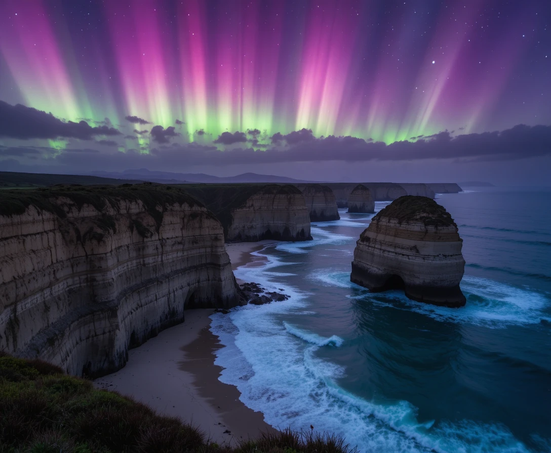 Aurora sui Dodici Apostoli sulle Scogliere Costiere dell’Australia