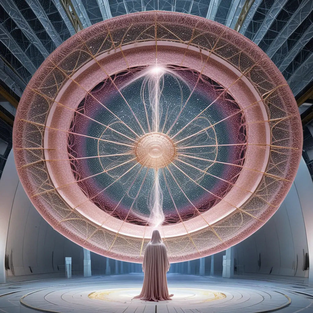 広大な宇宙を流れる幽霊のようなニュートリノ粒子