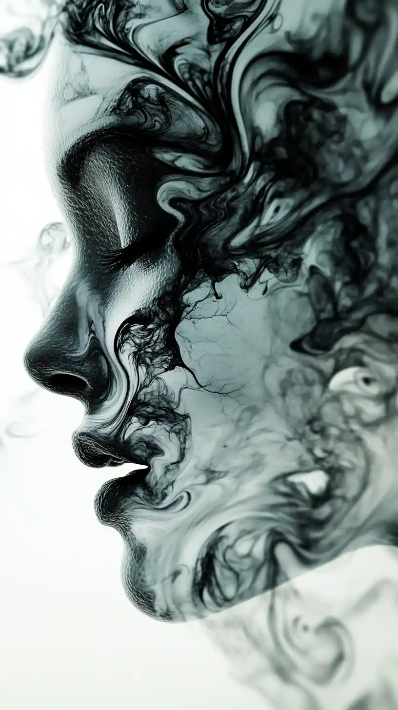 A visual echo of an intense secret on the verge