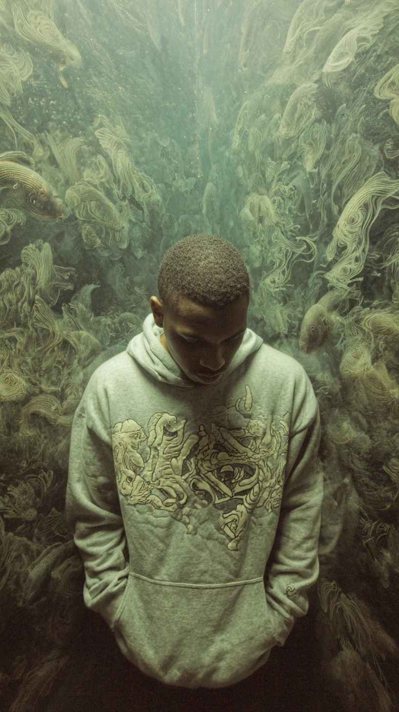 Man in silent reflection expressing raw inner feelings