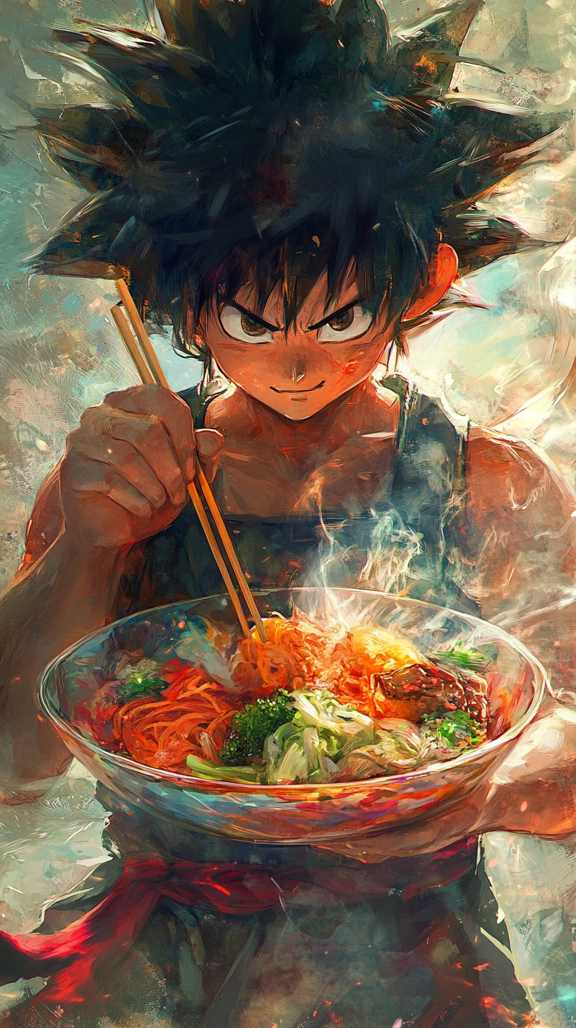 Bunte Bibimbap-Schale und Soju auf einem Esstisch
