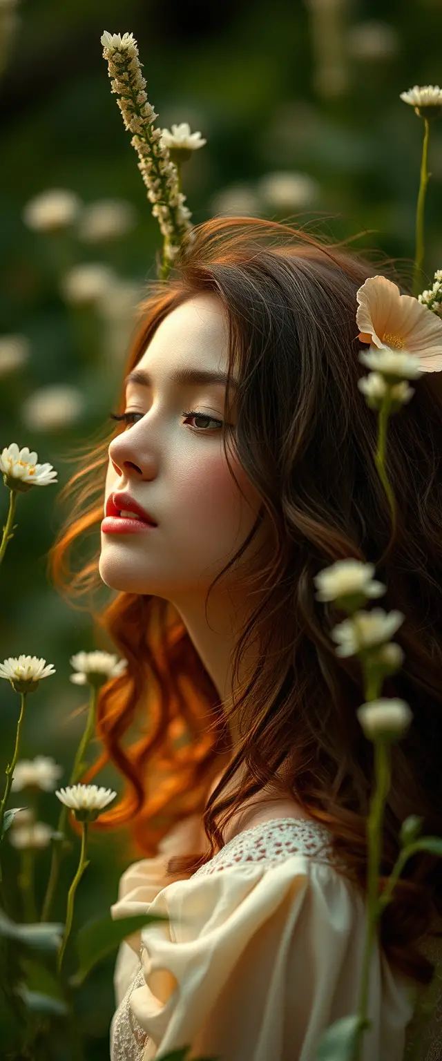 Intimate dizzy moment under the gaze of overwhelming beauty