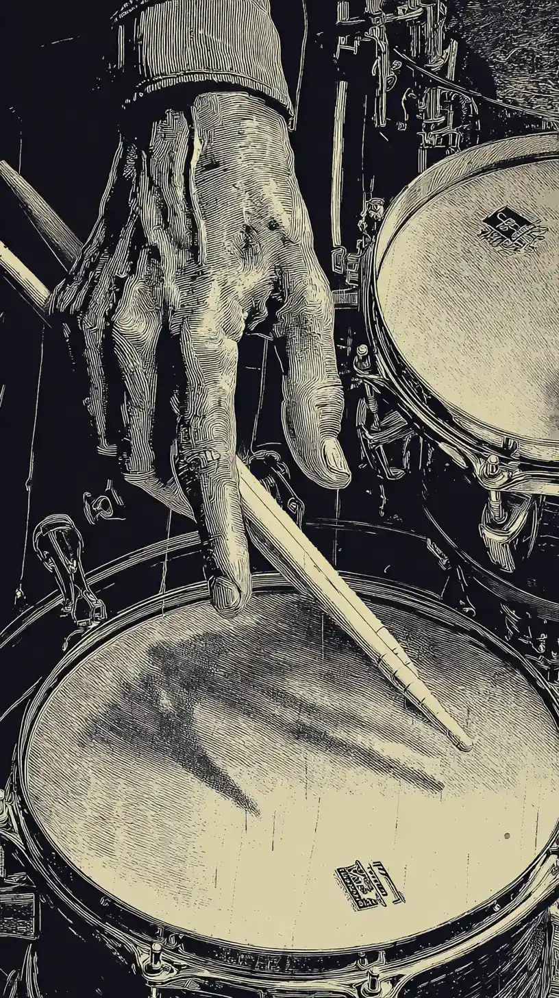 Rapper moving his arms to powerful drum and bass