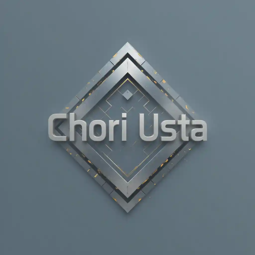 Design di logo metallico moderno per il brand Chori Usta