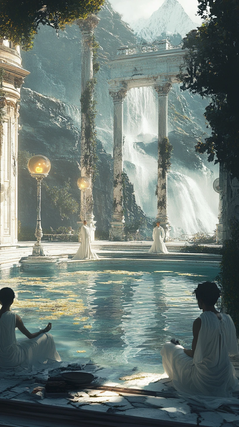 Friends turning up outside a luxury villa patio