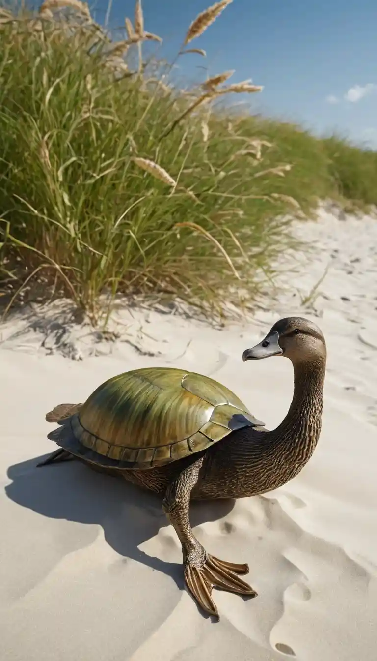 Guerriera elfa muscolosa che medita su una spiaggia tropicale