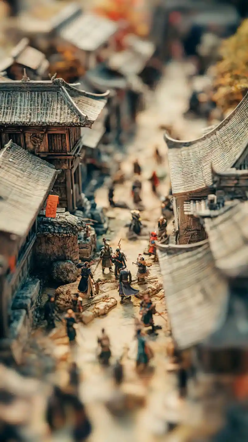 Ninja dark fantasy tra antiche rovine mistiche