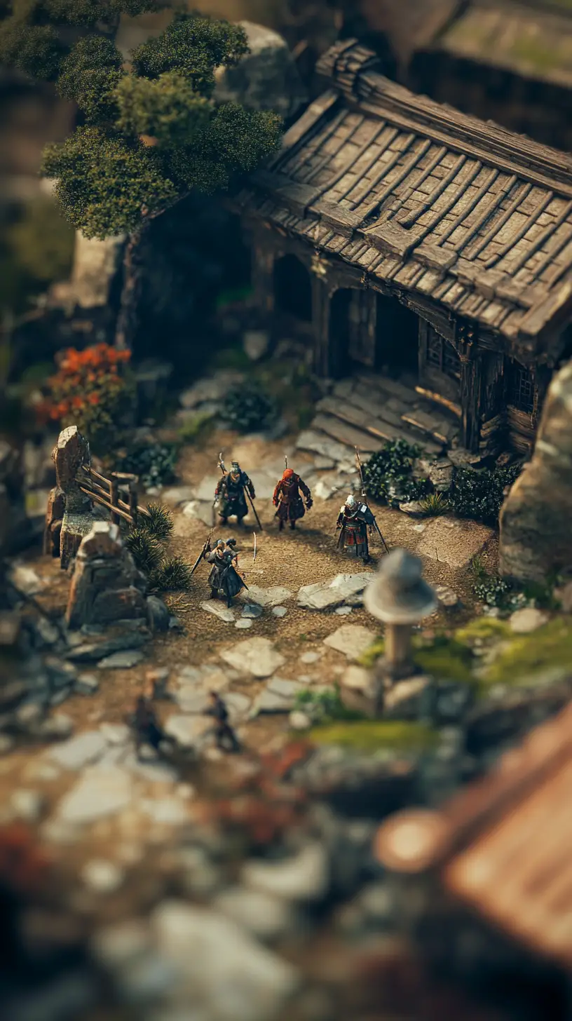 Mundo ninja de fantasía medieval impregnado de caos místico