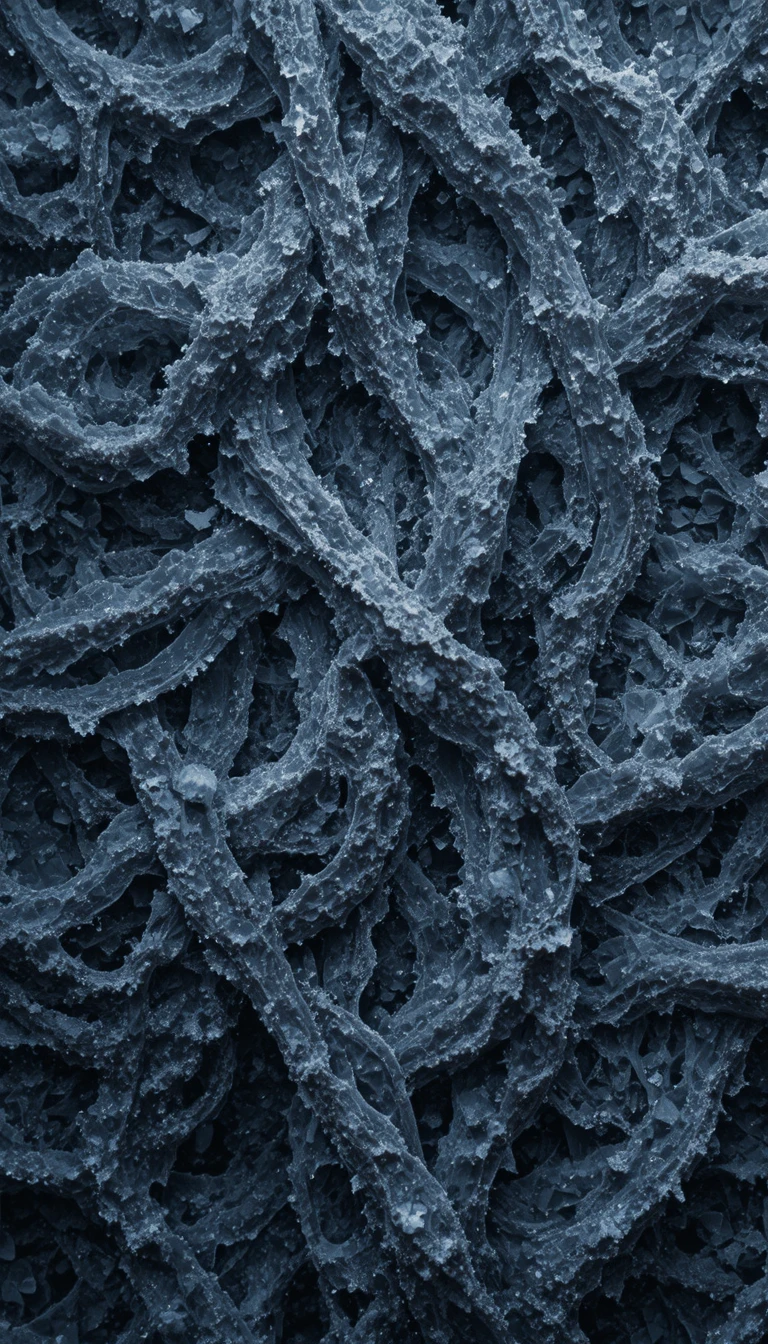 Tessuti astratti a strati con travi geometriche intrecciate