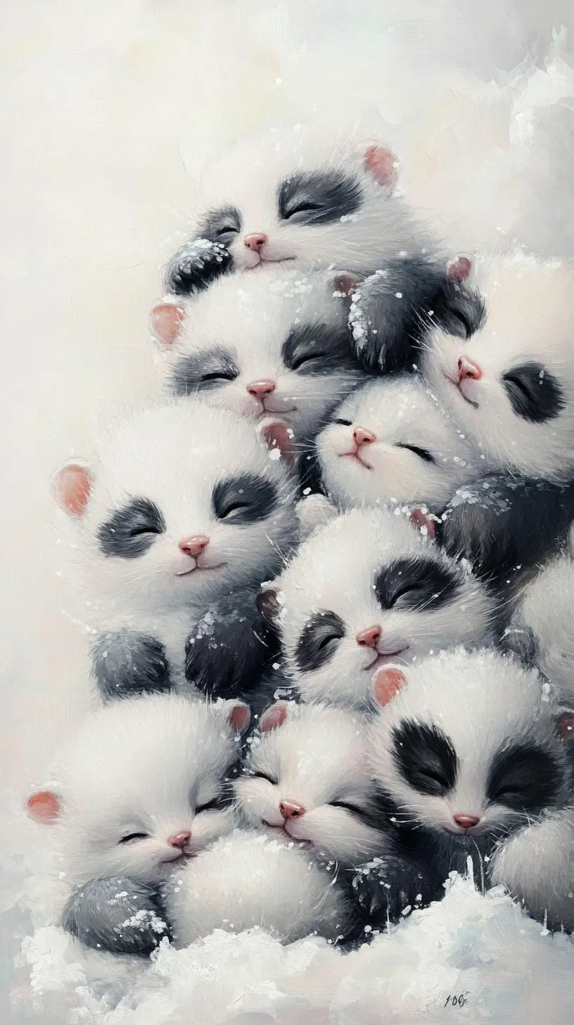 Adorable baby badgers resting and playing in a spring forest