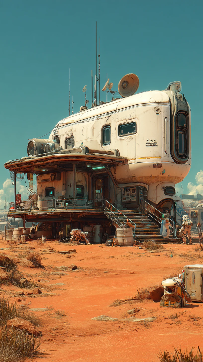Futuristic Outpost Architecture In The Australian Outback
