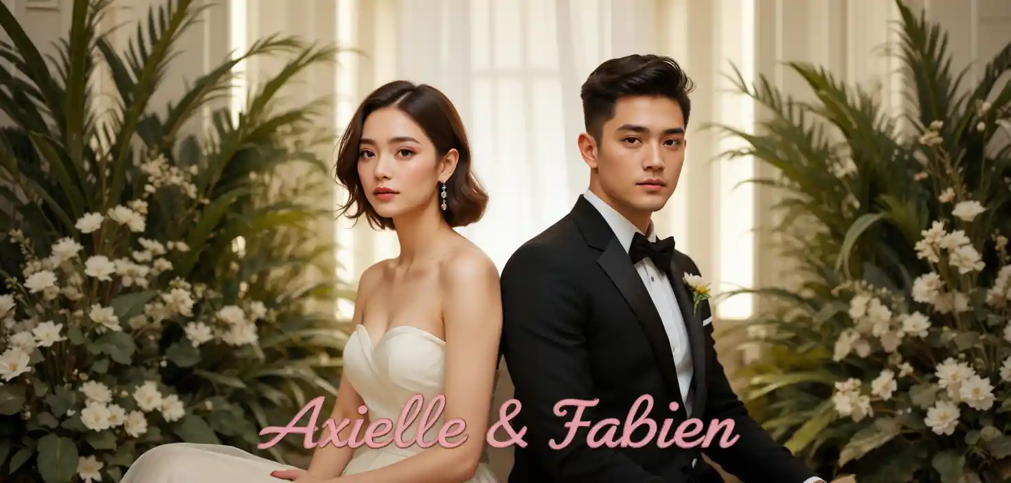 Elegant couple seated together at a formal ceremony