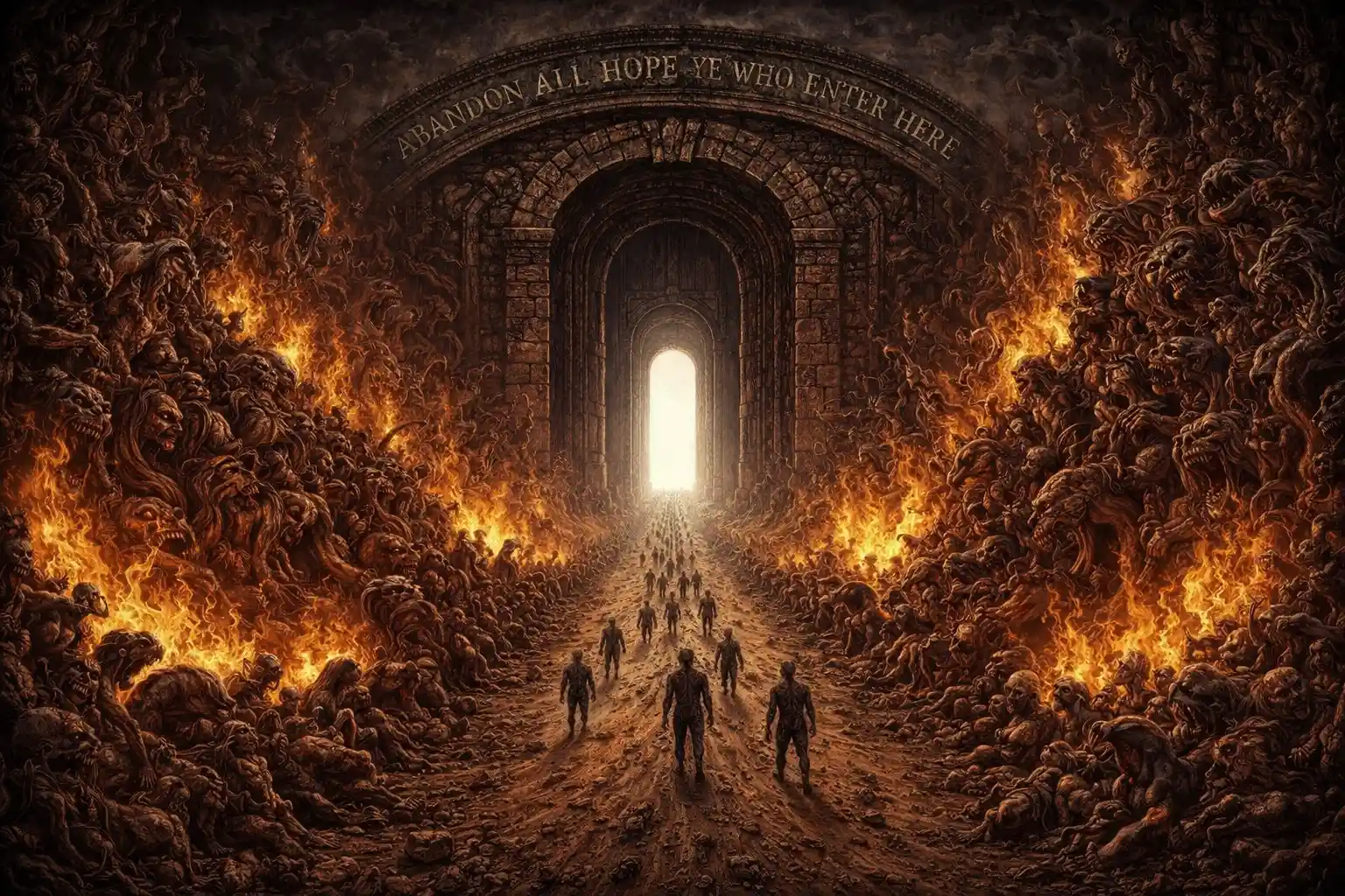 Dirt Road To A Fiery Gate Of Endless Suffering