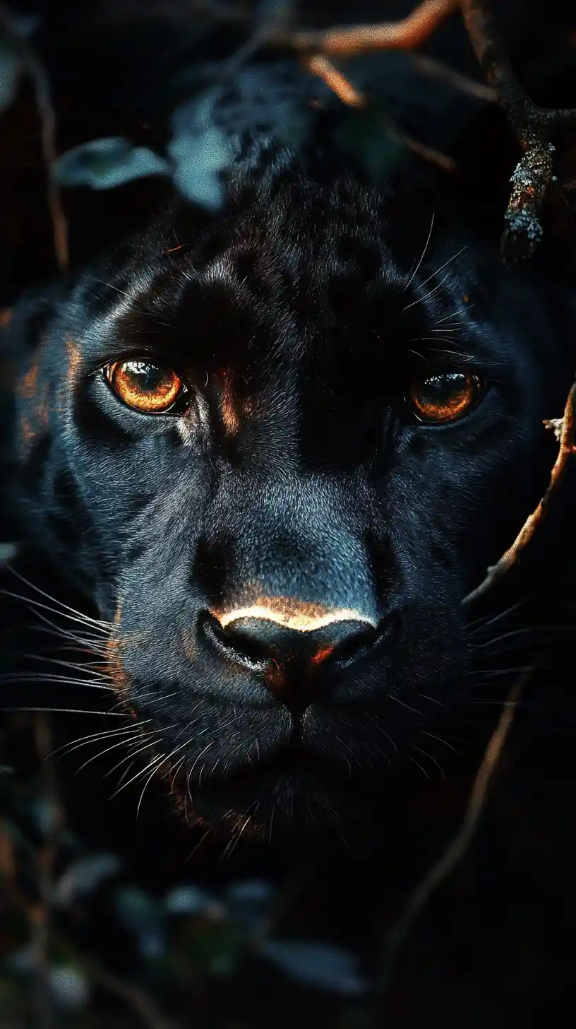 Surreale Illusion eines Panthers in einer vielschichtigen Szene