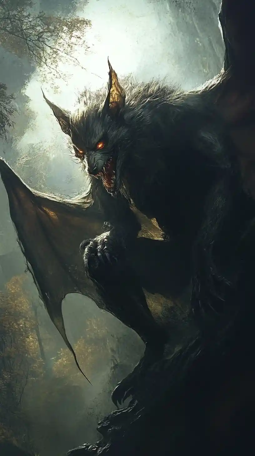Dark fantasy vampire spirit inspired by strigoi folklore