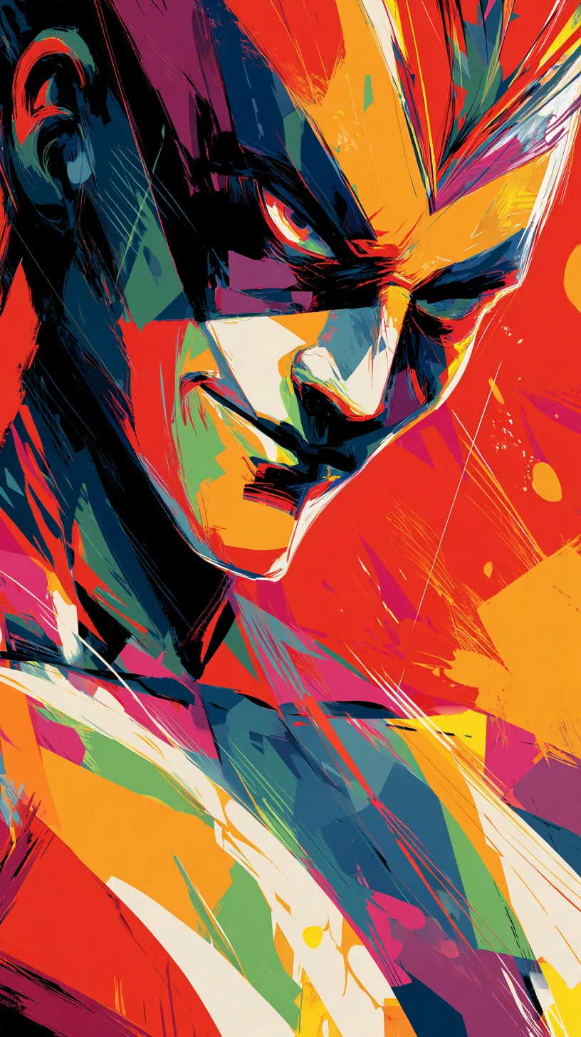Dynamic superhero in bold comic book illustration style