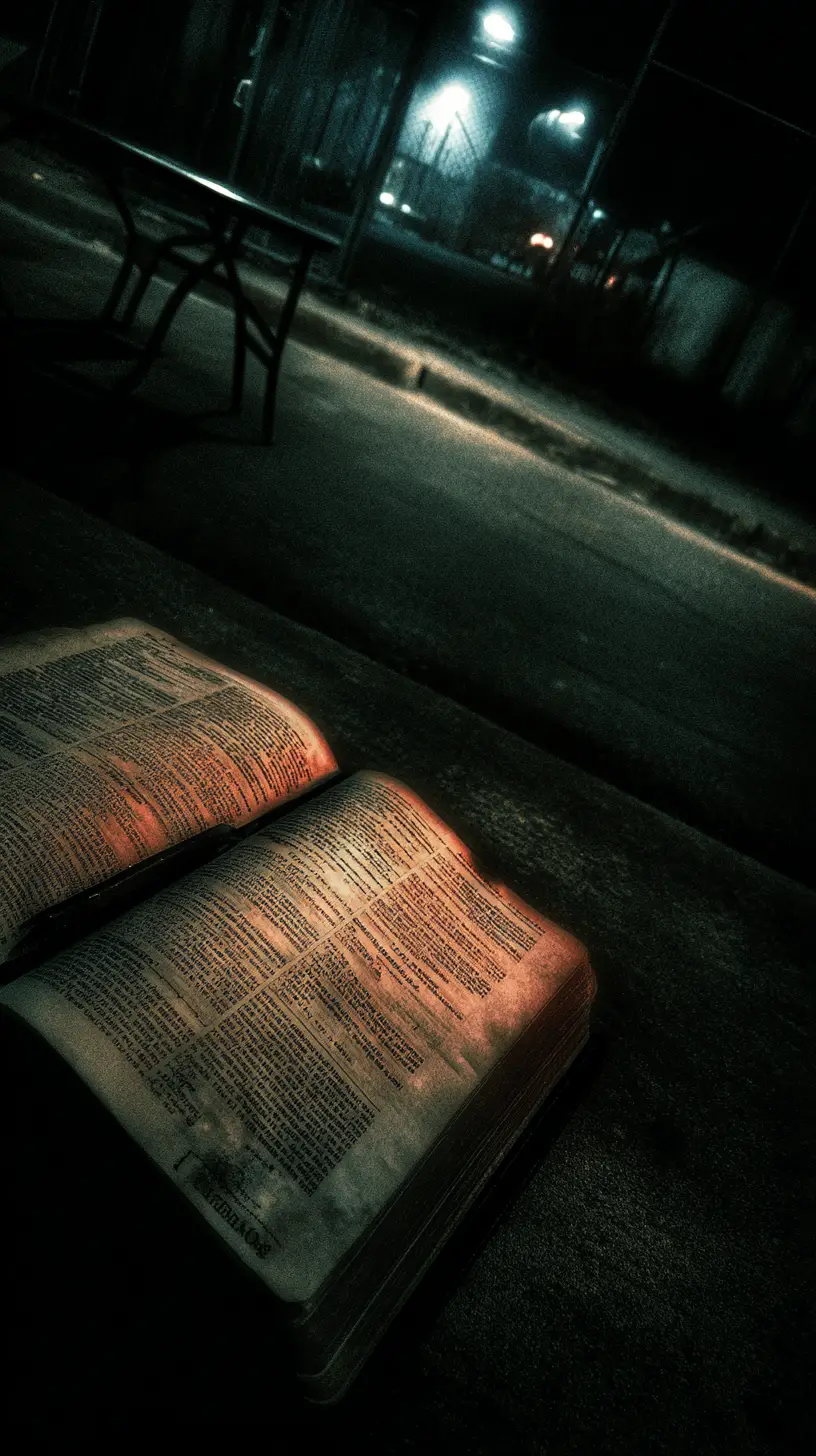 Abstract numerals with psalm like poetic text