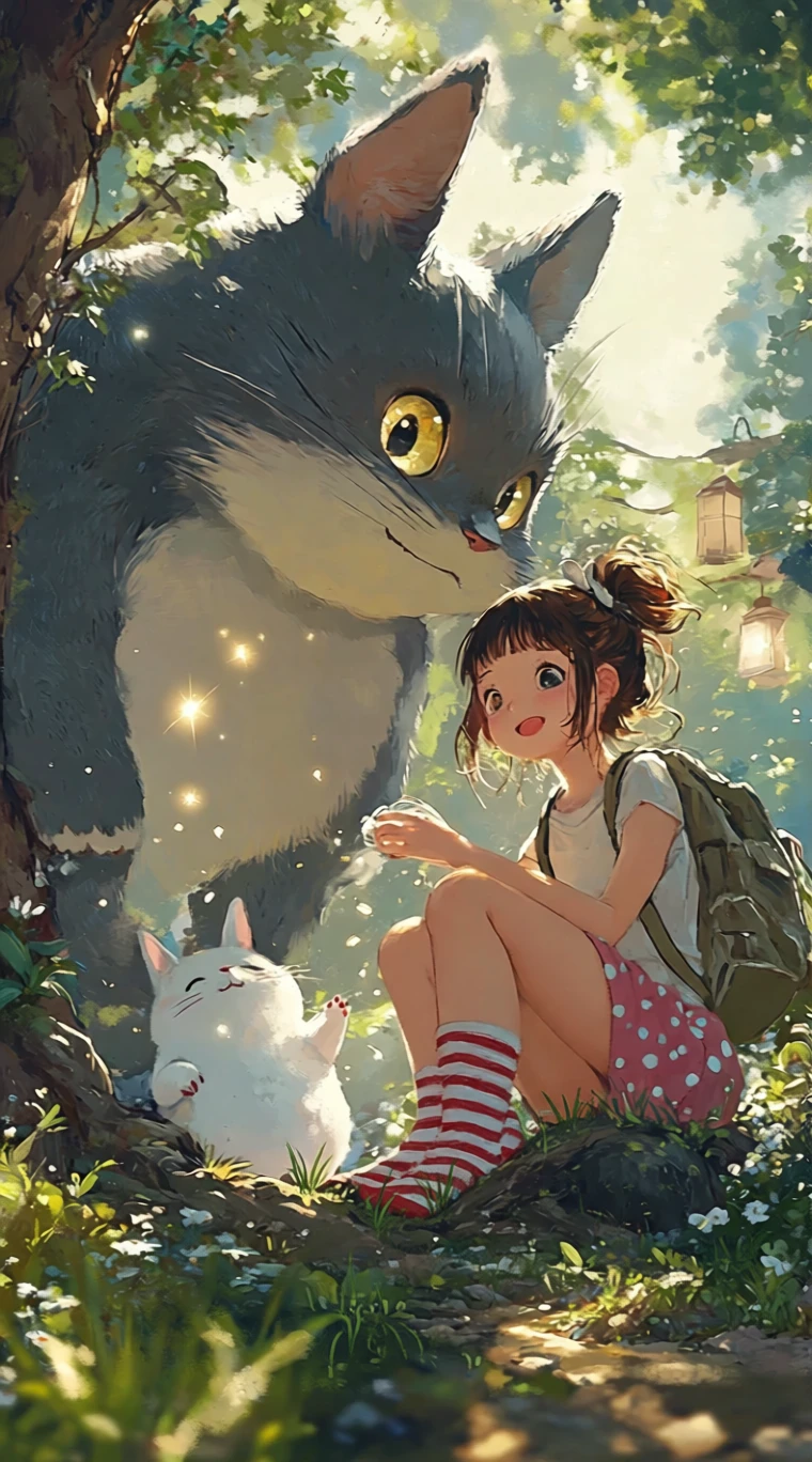 Girl sitting on a stone with short grass around her legs