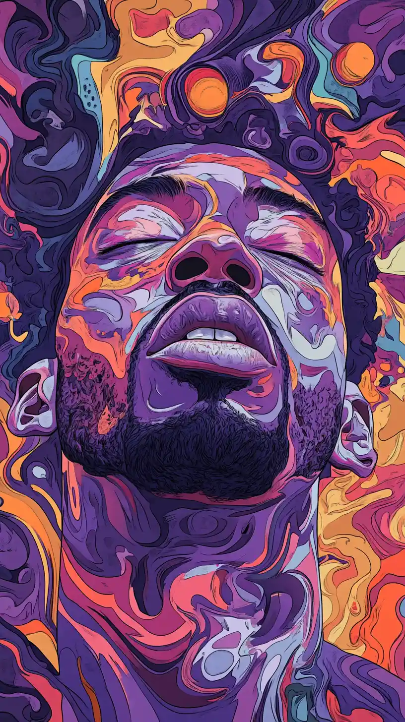Portrait of a man inspired by rap culture and gratitude