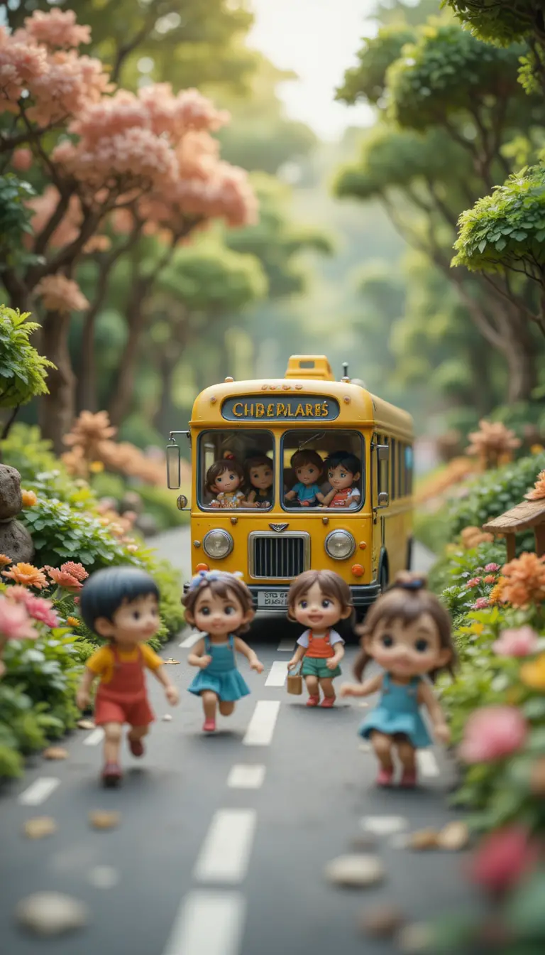 Joyful children playing at a sunny outdoor kindergarten