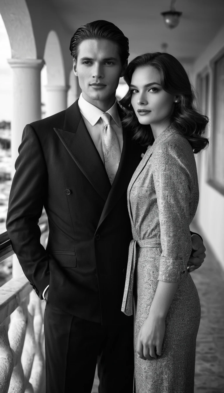 Selfie elegante de casal no tapete vermelho de Cannes