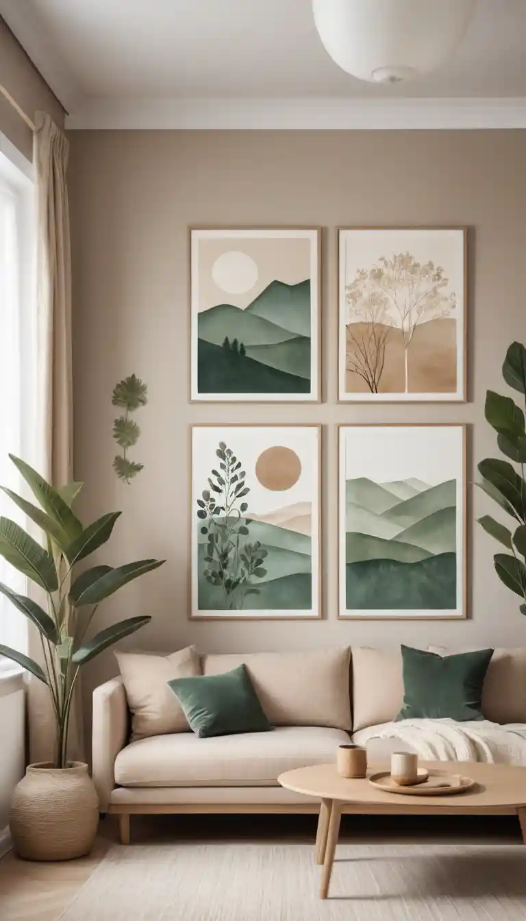 Chaise longue scandinava in un soggiorno minimalista e tranquillo