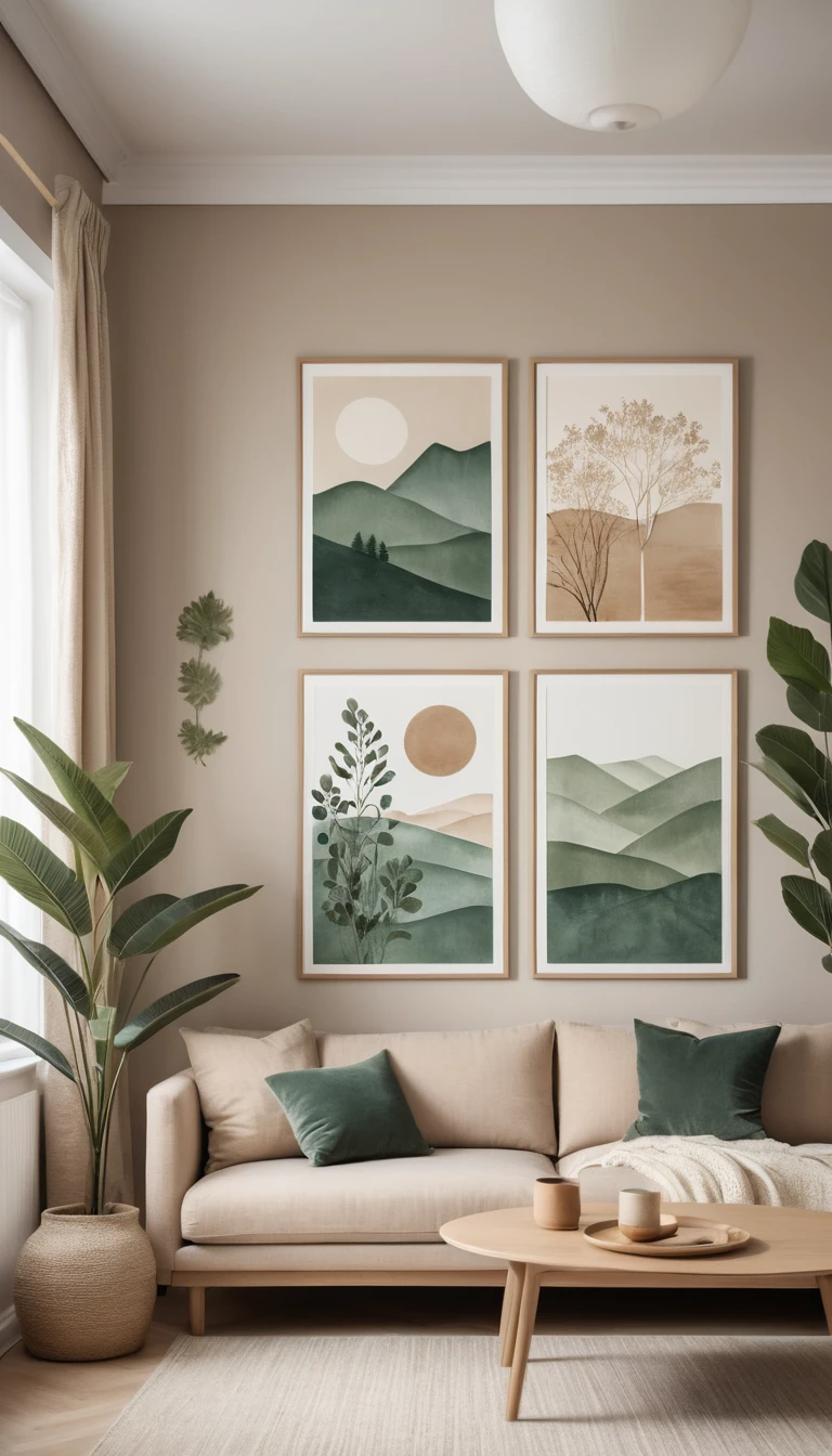 Skandinavische Chaiselongue in einem ruhigen, minimalistischen Wohnzimmer