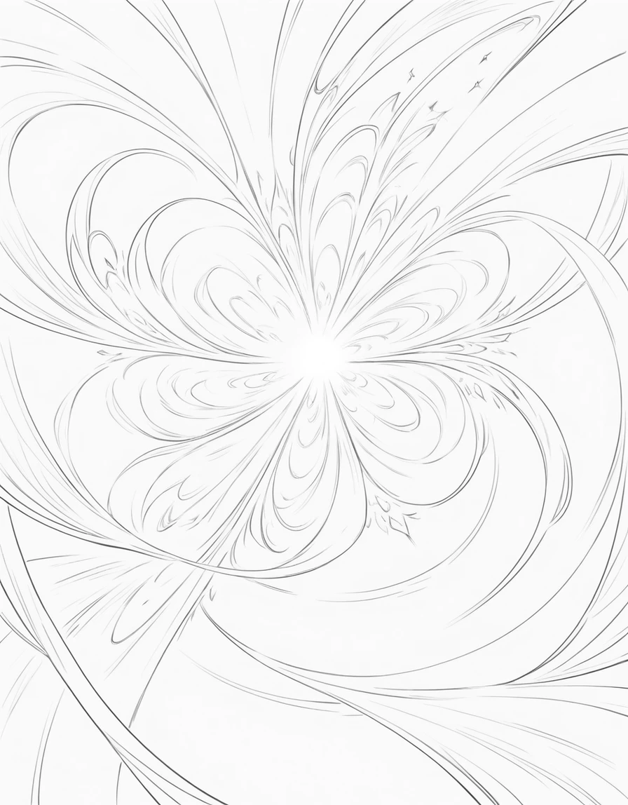 Fractal Rainbow Shapes Expanding Radially Into Infinity