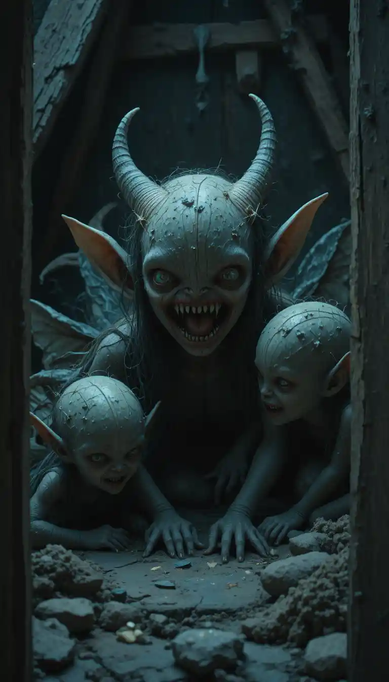 Creepy Tiny Fairies Sneaking Into A Child Bedroom